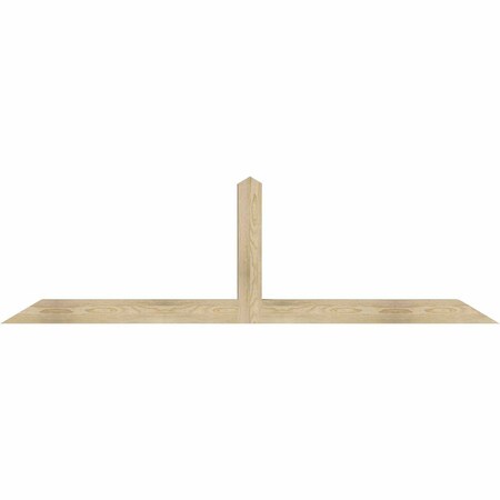 Ekena Millwork Portland Rough Sawn Timber Gable Bracket, Douglas Fir, 84"W x 24"H x 4"D x 4"F, 7/12 Pitch GBW084X24X0404POR00RDF